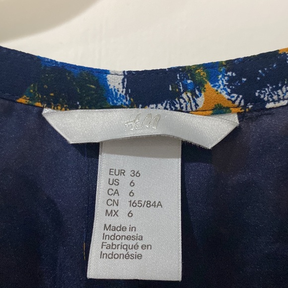 H&M Mini Blue Yellow Dress - Picture 3 of 9